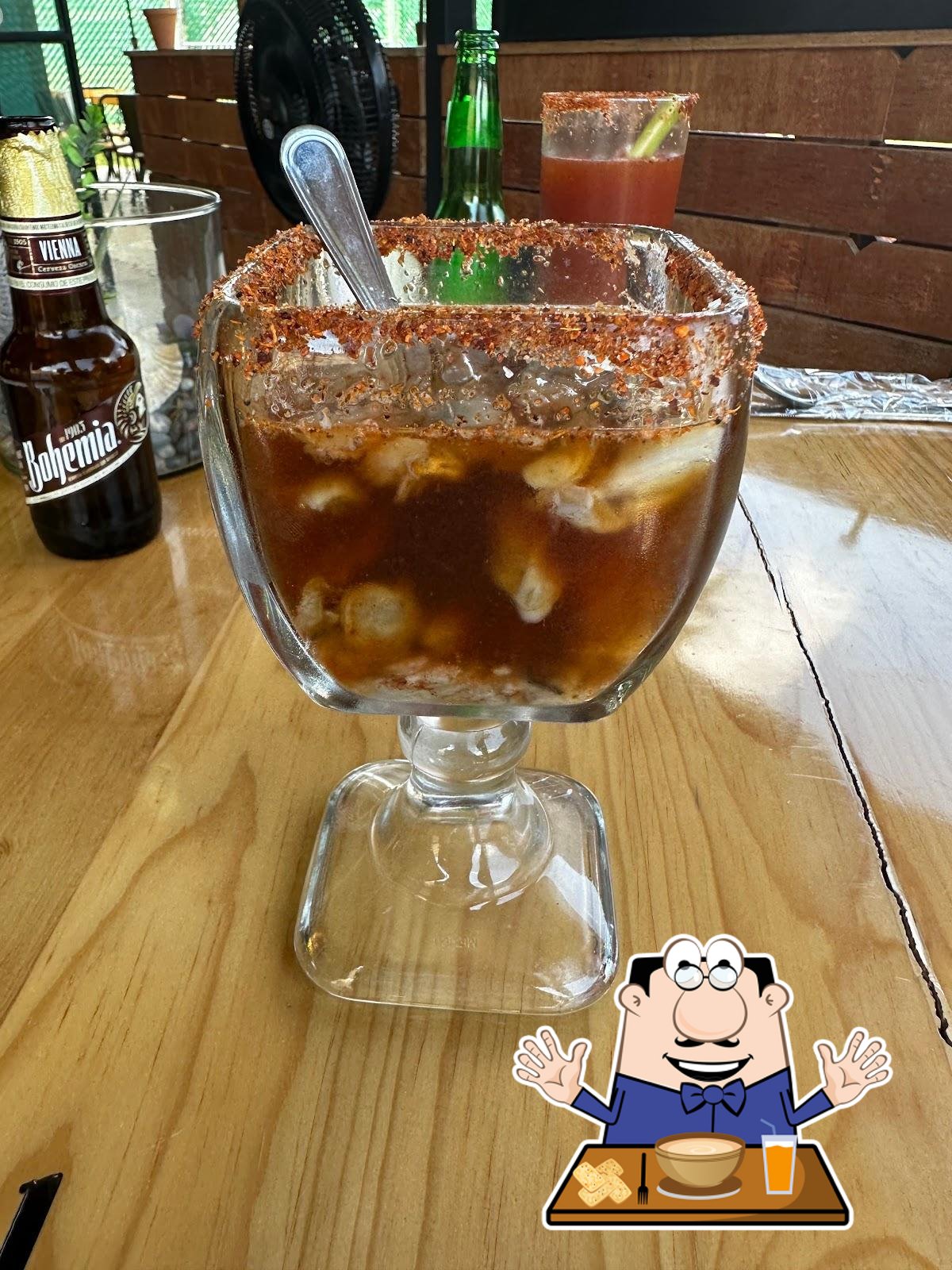 Platillos de mariscos frescos